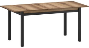 Stół Rozkładany Prostokątny Drewniany LIRE 140-175 cm Dąb delano Loft