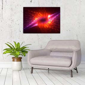 Obraz na szkle - współczesna ciernista abstrakcja (70x50 cm)