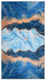 Niebiesko-złoty dywan 80x50 cm – Vitaus