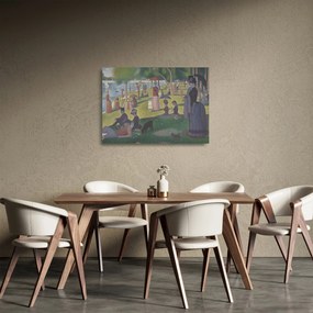Obraz na szkle - Georges Seurat, A Sunday on La Grande Jatte, reprodukcje (70x50 cm)