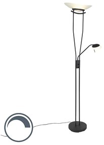 Nowoczesna lampa podłogowa czarna z LED - Lexus Nowoczesny Oswietlenie wewnetrzne