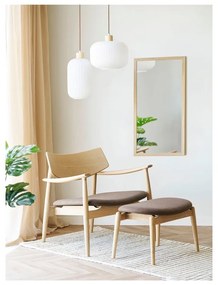 Brązowy fotel z podnóżkiem Olvera – House Nordic