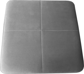 Hoker ALEX krzesło barowe tkanina Welur podstawa metalowa : Kolor Stelaża - Grafit, Kolor tkaniny - VELVET - MG17, Wysokość - 60 cm