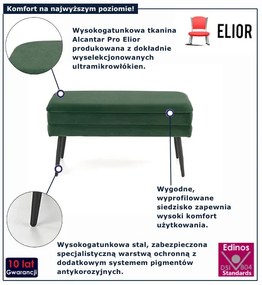Zielone siedzisko ze schowkiem  Z2-D79
