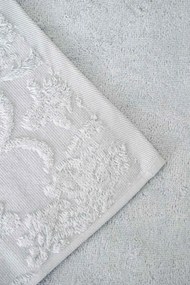 Luksusowy ręcznik kąpielowy DAMASK 75x150cm Biały