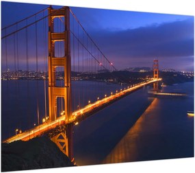 Obraz na szkle - Most Golden Gate (70x50 cm)