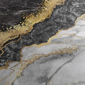 Obraz - marmur (z zegarem) (90x30 cm)