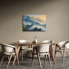 Obraz - Malowany górski krajobraz (70x50 cm)