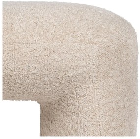 Beżowy puf z materiału bouclé Suave – Ixia