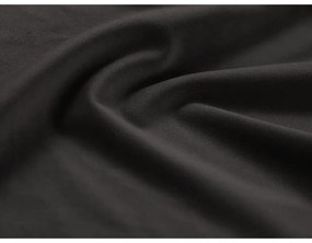 Ciemnoszara aksamitna rozkładana sofa ze schowkiem 235 cm Kyoto – Cosmopolitan Design
