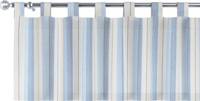 Lambrekin na szelkach kolor niebieski tkanina strukturalna, wzorzysta