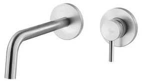 Paffoni - Bateria umywalkowa do montażu podtynkowego LIGHT ze stali nierdzewnej