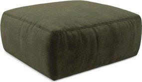 Zielony podnóżek z tkaniny szenilowej Kuki – Makamii