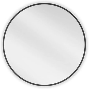Mexen Loft lustro łazienkowe okragłe 65 cm, rama czarna - 9850-065-065-000-70