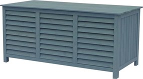 Skrzynia ogrodowa z drewna "Macao" - 130 x 64 x 60 cm - Błękitna