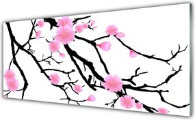 Szkło do Kuchni na Ścianę Artystyczna Kompozycja Florystyczna