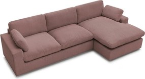 Różowy sztruksowy narożnik Belair – Bobochic Paris