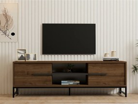 Stolik pod telewizor Mono Walnut and Black