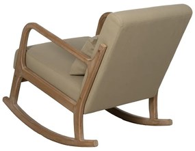 Beżowy fotel bujany Weave – Ixia