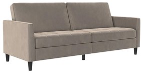 Beżowa aksamitna sofa 207 cm Presley – Støraa