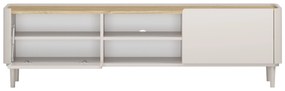 Szafka RTV Elivo 170 cm na nóżkach - kaszmir / dąb olejowany