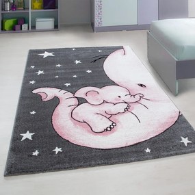 Różowo-szary dywan dziecięcy 80x150 cm Kids – Ayyildiz Carpets