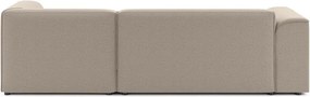 Jasnobrązowy narożnik (prawostronny/z szezlongiem) Merid – Ropez