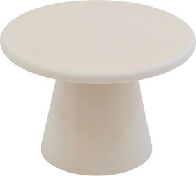 Stolik kawowy okrągły Clav 60 cm - beżowy