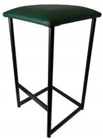 Hoker LOFT Black Stołek Barowy 65 cm - materiał Gniot