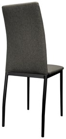 Krzesło tapicerowane ALAN stelaż czarny Sawana 05