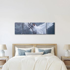 Obraz dziewczyny na jednorożcu (170x50 cm)