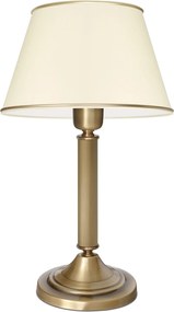 Lampa stołowa z mosiądzu z abażurem L-B1B