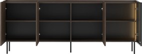 Komoda Dunari 220 cm czterodrzwiowa - dąb dunin