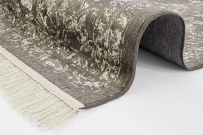 Dywan elegancki Naveh orientalny z frędzlami Medalion Brązowy 195 cm x 300 cm