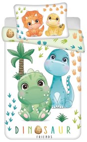 Bawełniana pościel dziecięca do łóżeczka 100x135 cm Dino – Jerry Fabrics