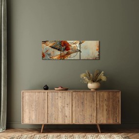 Obraz - Ptak drapieżny (z zegarem) (90x30 cm)