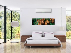 Obraz szyszek (170x50 cm)