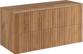 Szafka łazienkowa 100, Dąb craft, blat dąb craft, 100,8 x 44,2 x 50 cm