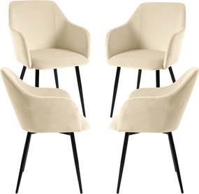 Pack 4 Sillas Puan Terciopelo