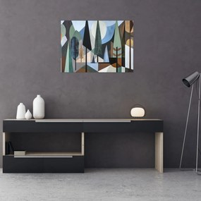 Obraz - Naturalna geometria abstrakcyjna II. (70x50 cm)