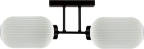 Sufitowa lamp z dwoma kloszami biała T8-K26