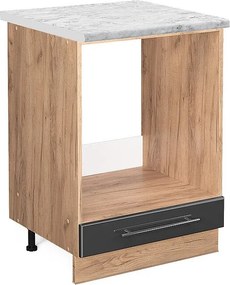 Szafka kuchenna antracyt wysoki połysk 60x60x82 fame-line