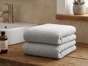 Ręcznik NORIELLE 50x90 cm jasnoszary, 100% bawełna