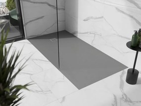 Mexen Stone+ brodzik kompozytowy prostokątny 200 x 80 cm, szary-beton - 44618020
