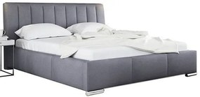 Nowoczesne łóżko z eleganckim zagłówkiem Fato 2X 140x200 - 44 kolory