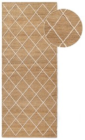 Chodnik z juty tkany ręcznie w naturalnym kolorze 80x200 cm Kunu – Hanse Home