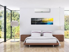 Obraz przedstawiający dwie strony (170x50 cm)