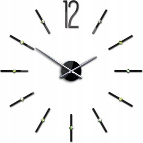 Zegar ścienny naklejany duży nowoczesny akrylowy na ścianę do kuchni salonu