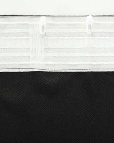Zasłona BASIC na taśmie marszczącej 140x300cm czarny 1 szt.