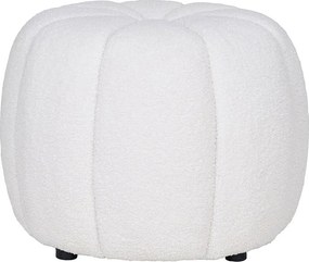 Pufa Paisley, Biały, 48x48x38 cm, Kendra Home